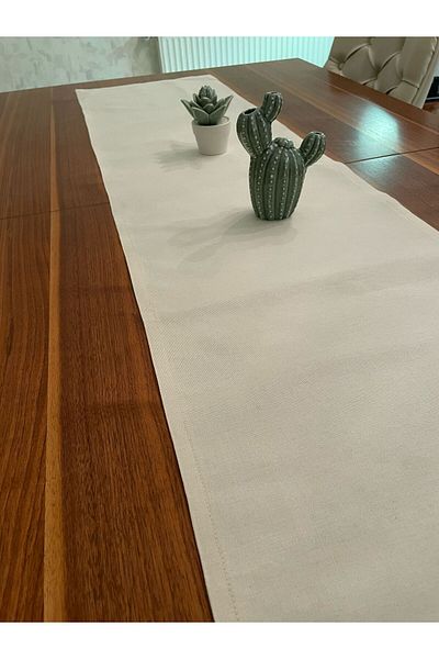 LİFENES 150x40cm Culori crem Runner/Ranır Sufragerie Bucătărie Masă și Consolă