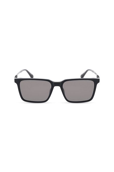 Police Police Ranger 2 Man Square Sunglass Shiny Black_Gray 56-17-145