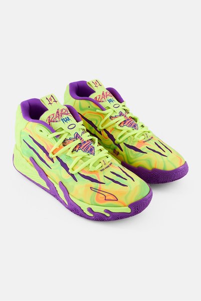 Puma Men MB,03 Spark Lace Up Basketball Shoes, Yellow