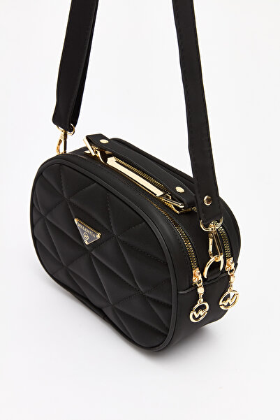 HEBBS حقيبة يد وكتف نسائية ذات عينين طويلة ومبطنة ومزينة بالذهب