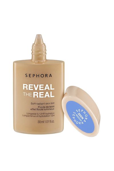 SEPHORA Reveal The Real 12HR Soft Radiant Skin Tint Lightweight, Buildable Coverage Foundation 200 N 30ML