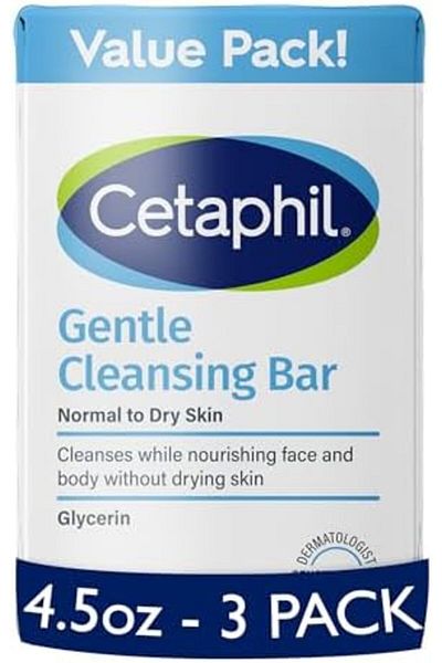 Cetaphil مناديل تنظيف البشرة اللطيفة من سيتافيل، 4.5 أونصة، عبوة من 3 قطع