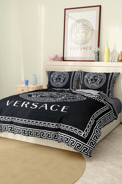 Marcalanya طقم غطاء لحاف من نسيج الساتان القطني مزدوج مقاس 6 قطع طباعة رقمية ...