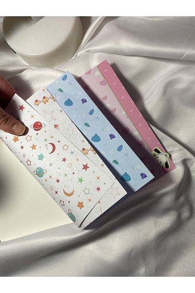 EyER Shoping مجموعة دفاتر ملاحظات Sanrio Kuromi مع ملصقات - أوراق ملونة ومخطط وملصقات لاصقة