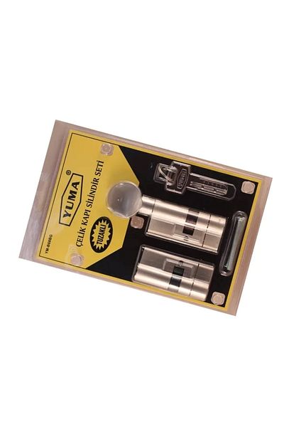 No8 Home 68mm Latched Steel Door Trapped Barrel Set - Satin