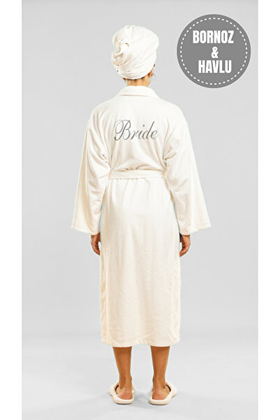 Valeria Anton Весільний халат Набір халатів з вишивкою Bride