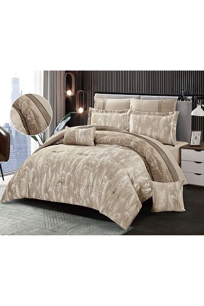Red Rose Luxury royal bridal bedspread with lace design, size 240*260 cm