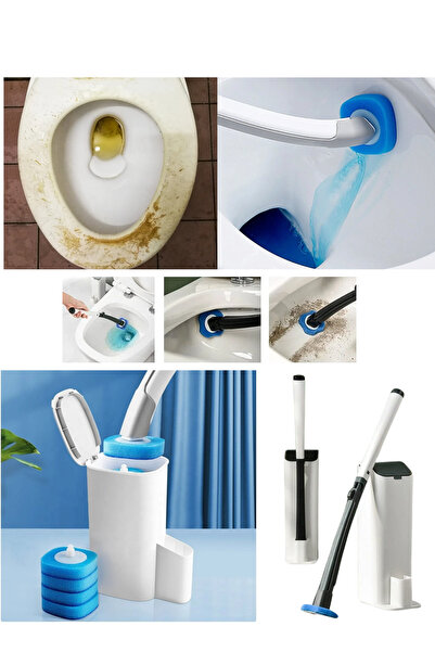 Shopura 10 bucăți de burete de schimb pentru peria de curățare a vasului de t...