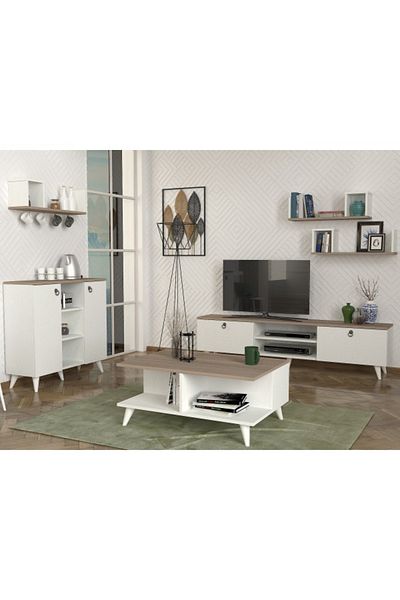 SAHABA SEDDRA W & C TV Stand, Coffee Table and Coffee Corner Set