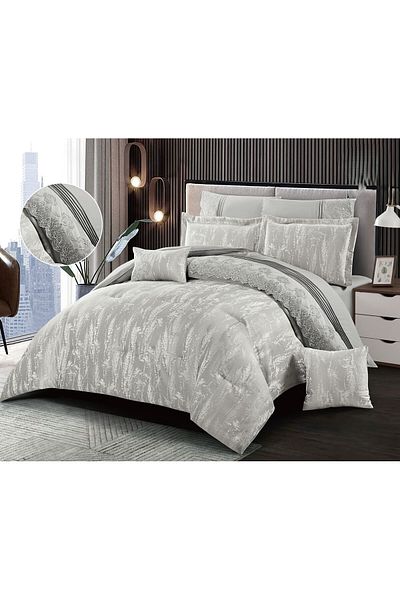 Red Rose Luxury royal bridal bedspread with lace design, size 240*260 cm