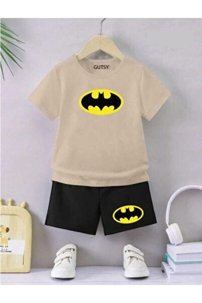 Gutsy DEČJA MAJICA I KRATKE HLAČE ZA DEVOJČICE / DEČAKE SA BATMANOVIM ŠARAĆEM