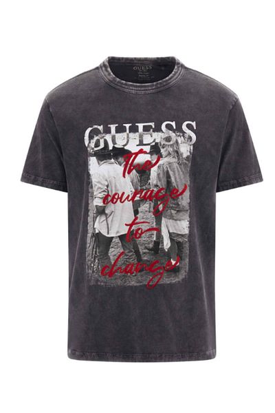 Guess DORIANO CN SS TEE men's t-shirt black