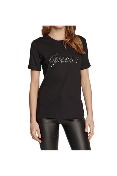 Guess Tricou dama GUESS SS CN NICHITA TEE, negru