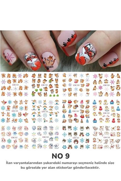 Full Beauty Renkli ve Desenli Tırnak Stickerları - Nail Art Sticker Çeşitleri...