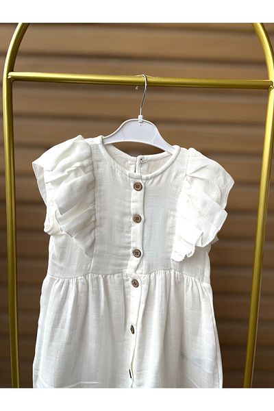 Lyora Muslin Fabric Frilly Stylish Girl's Dress