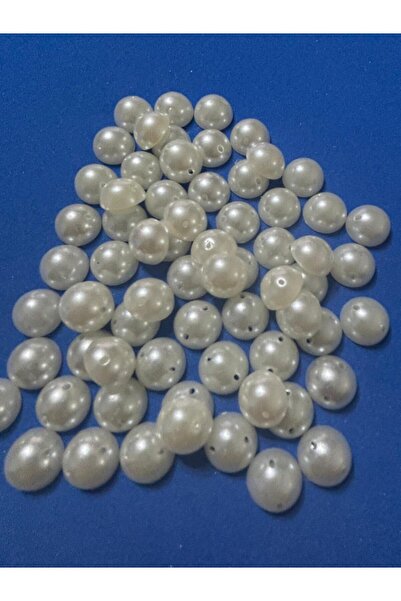 BEİLYS COSMETİCS & ACCESSORY Perle de perle albă perlate, perle perforate cu jumătate de perle, 10 mm (100 buc.) b:29