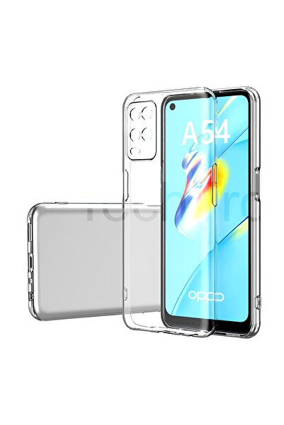 TechTrove Oppo A54 4G Kılıf Kamera Korumalı Kılıf Esnek ve Şeffaf Tpu Silikon...