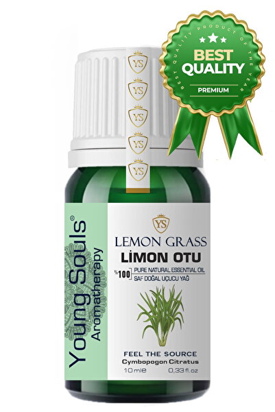 YOUNG SOULS Aromatherapy Lemongrass Essential Oil Limon Otu Uçucu Yağ 10 Ml