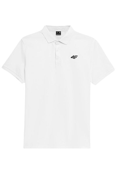 4F TRIOU POLO M316 tricou barbatesc alb
