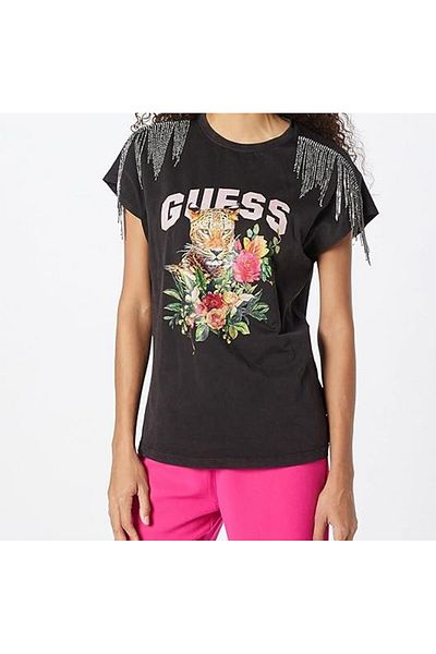 Guess Tricou dama SS CN AINHOA TEE, negru