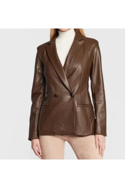 Guess GUESS EMELIE BLAZER women's blazer brown