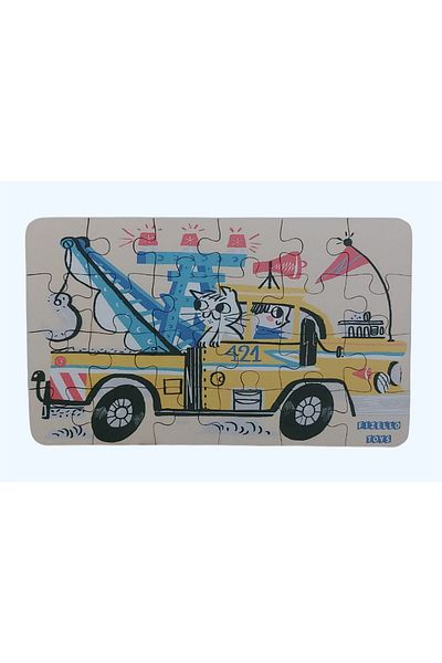 Fizello Tow Truck - Tow Truck / Small Puzzle 3-7 Years 24 Pieces