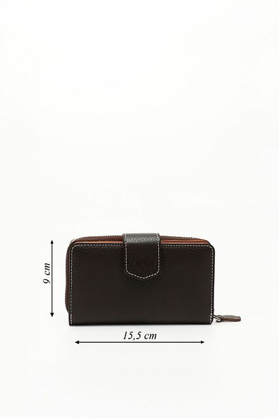 GÖNDERİ(R) BROWN CAMEL Gön Genuine Leather Women's Wallet 06246