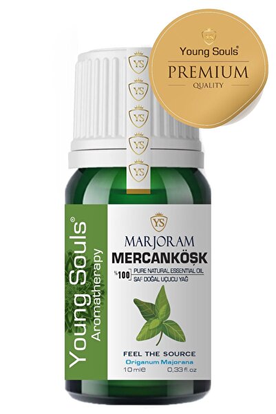 YOUNG SOULS Aromatherapy Marjoram Essential Oil Mercanköşk Uçucu Yağ 10 Ml