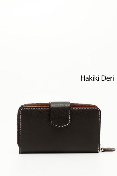 GÖNDERİ(R) BROWN CAMEL Gön Genuine Leather Women's Wallet 06246