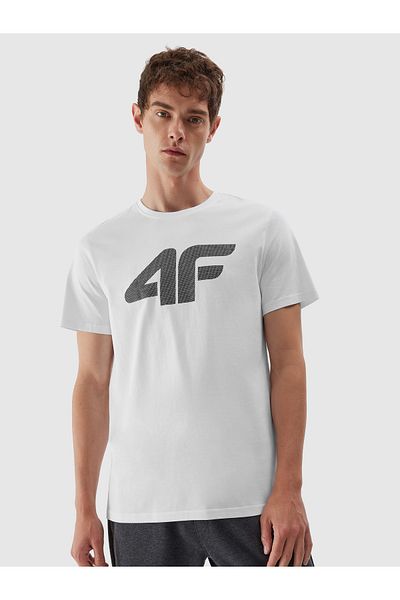 4F TRIOC M0877 tricou barbatesc alb