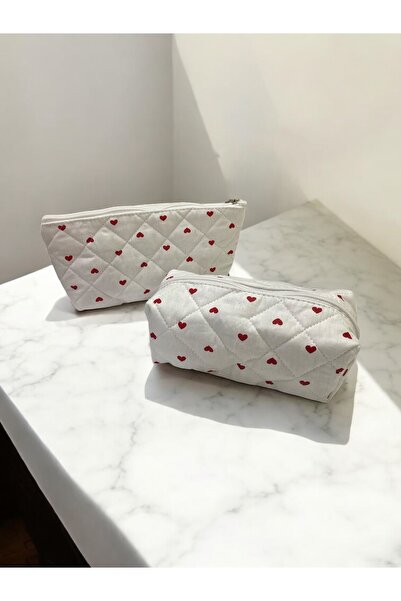 KAFFAA Органайзер для косметички з візерунком у вигляді серця 2