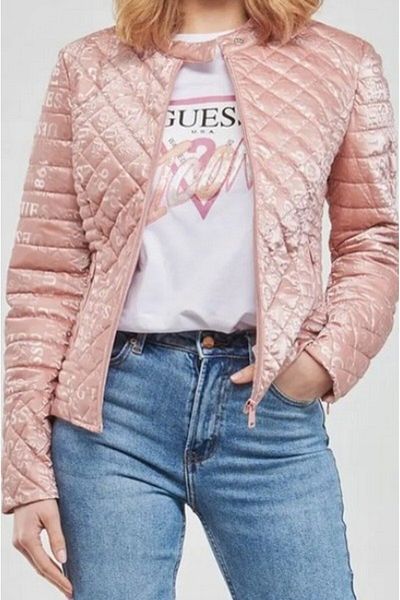 Guess GUESS NEW VONA JACKET women's jacket pink