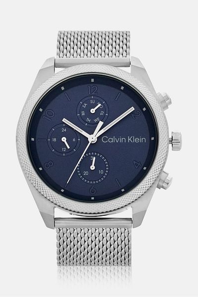 Calvin Klein Men 25200360 Stainless Steel Quartz Watch 42mm, Silver