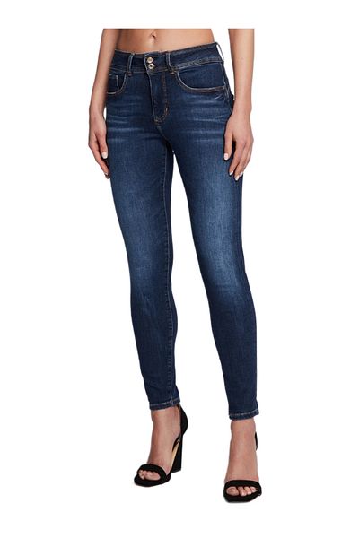 Guess Pantaloni de damă bleumarin SHAPE UP