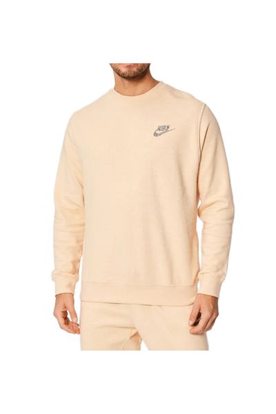 Nike M NSW REVIVAL FLC CREW C men's sweatshirt beige
