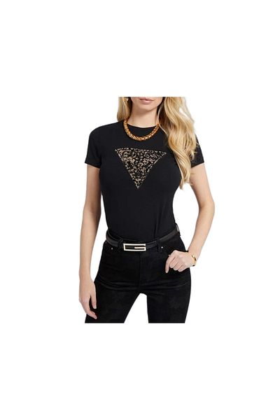 Guess Tricou dama GUESS SS CN LIDIA TEE, negru