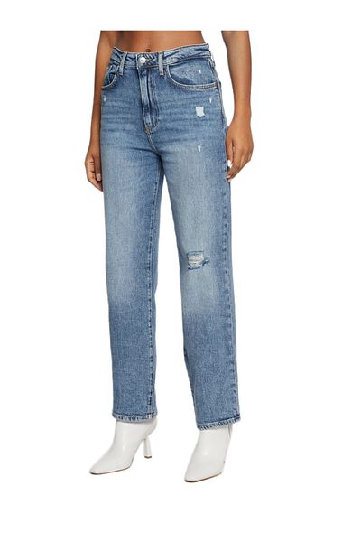 Guess Pantaloni dama GUESS MELROSE albastri