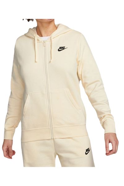 Nike Hanorac pentru femei W NSW CLUB FLC FZ HOODIE STD alb