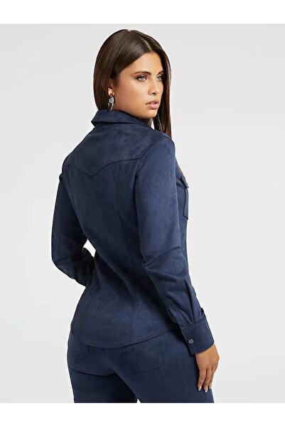 Guess NEW LS DAISY SHIRT cămașă de damă albastră