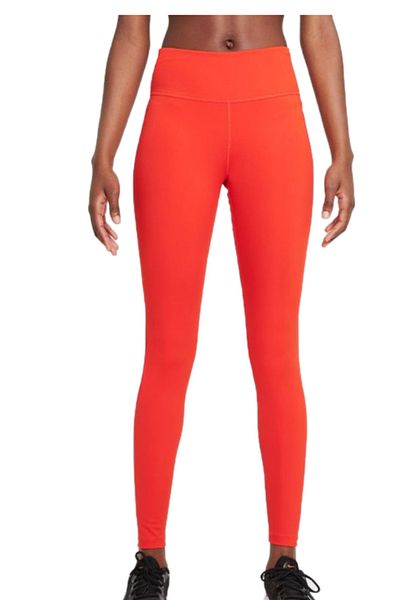 Nike Leggings de damă W NK ONE DF MR TGT portocalii