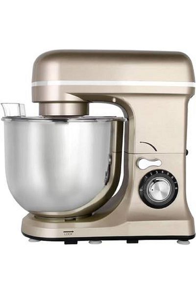 ALSAIF KITCHEN 8-liter electric mixer, 1300 watts, quality and durability, golden color