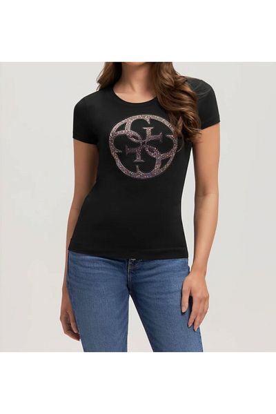 Guess Tricou damă GUESS SS CN 4G LOGO TEE, negru