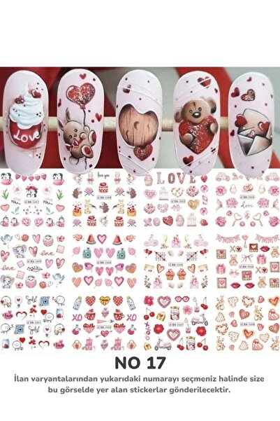 Full Beauty Renkli ve Desenli Tırnak Stickerları - Nail Art Sticker Çeşitleri...