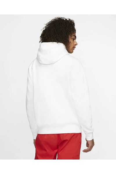 Nike Hanorac bărbați NIKE SPORTSWEAR CLUB FLEECE alb