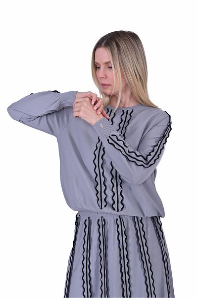 Invee طقم تريكو رمادي 6992