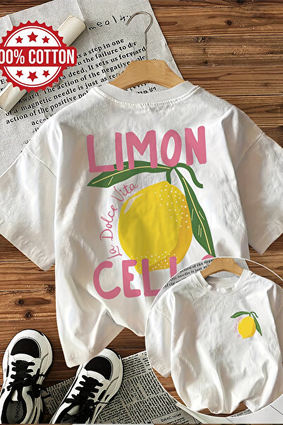 MYADA Tricou Trend cu imprimeu pe spate Lemon Cello cu design special 23618