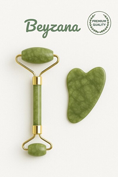 House Bird Yeşim %100 Doğal Taş Masaj Aleti Ve Kalp Gua Sha Yüz Bakım Taşı