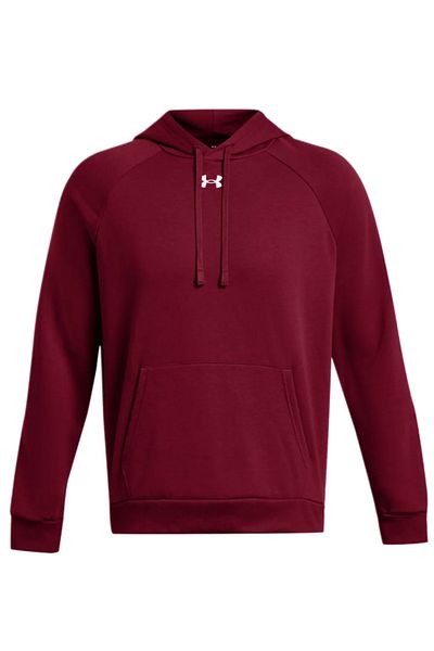 Under Armour UA Rival Fleece Hoodie Mens Burgundy