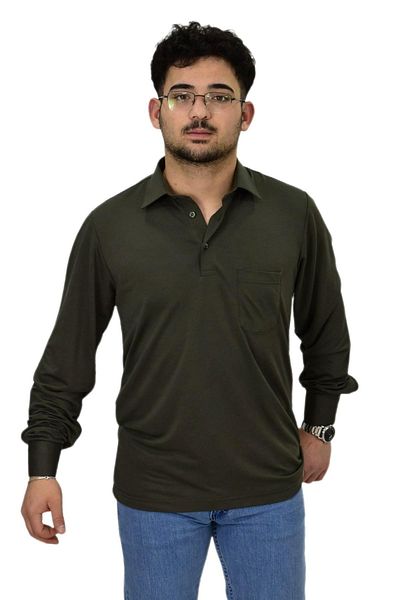 Raymons Ανδρικό πουκάμισο με γιακά Uzunkol T-shirt T6063 BGL-ST04542