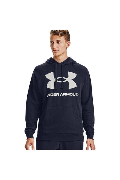 Under Armour Hanorac UA Rival Fleece Big Logo HD-NVY pentru bărbați, negru